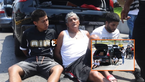 TROME- ¡Caen ‘Los Malditos del Cono’! Tres delincuentes son capturados en la Vía Expresa con autos robados