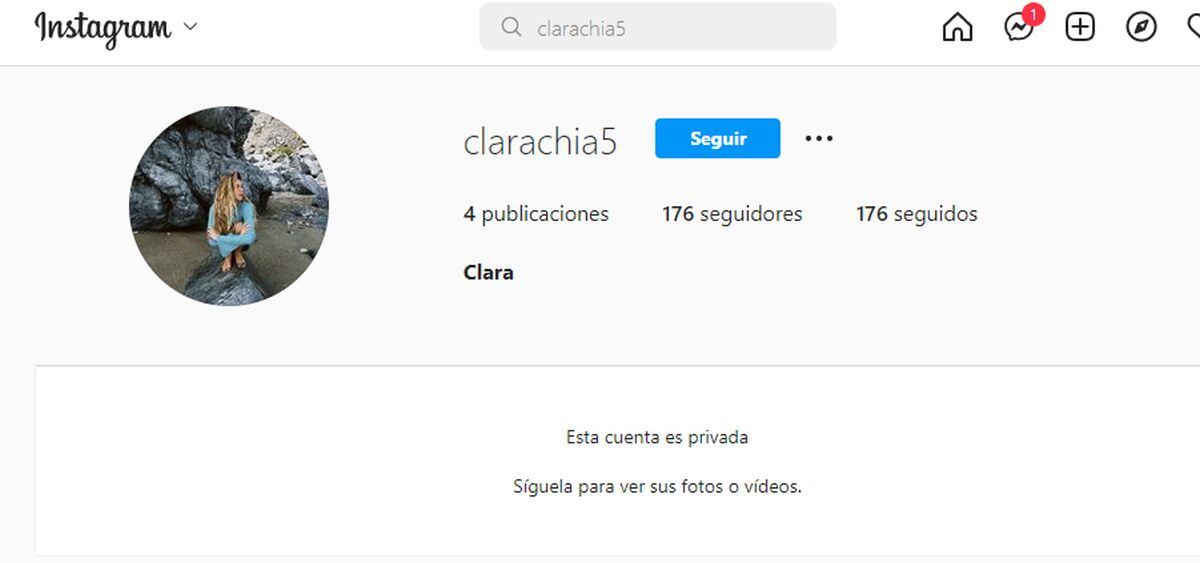 Su foto de perfil deja un parecido a Shakira (Foto: Clara Chía Martí / Captura de Instagram)