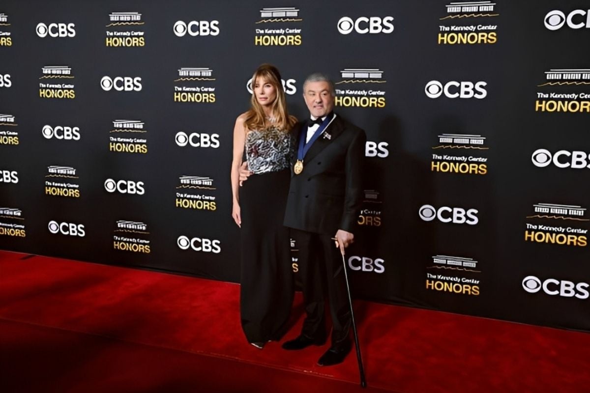 Silvester Stallone junto a su esposa antes de la ceremonia de premicación en la Casa Blanca (Foto: Getty Images )