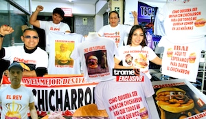 Mundial de Desayunos de Ibai: Las ocurrentes frases en polos para hinchas del pan con chicharrón y tamal por Perú vs. Chile