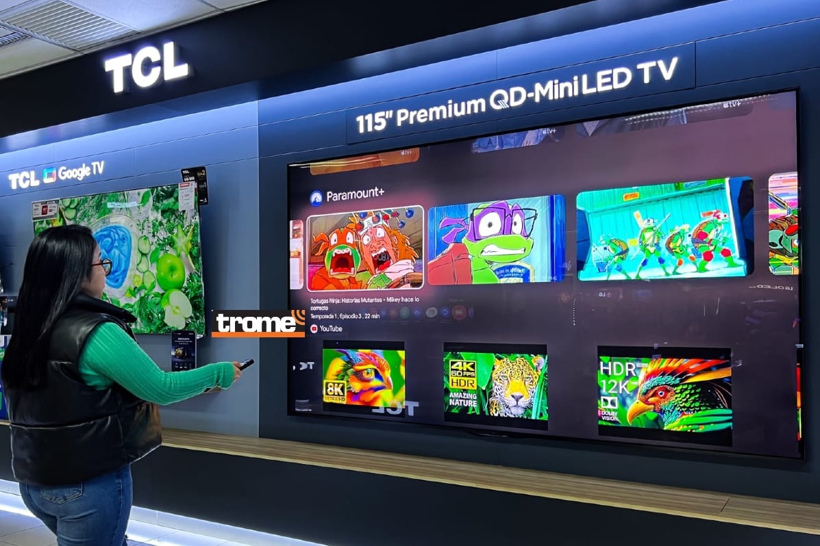 La tecnología premium del X955 Max Ultimate ofrece mejoras en imagen y sonido, además de su gran tamaño de pantalla. (Isabel Medina/TCL/ Trome).