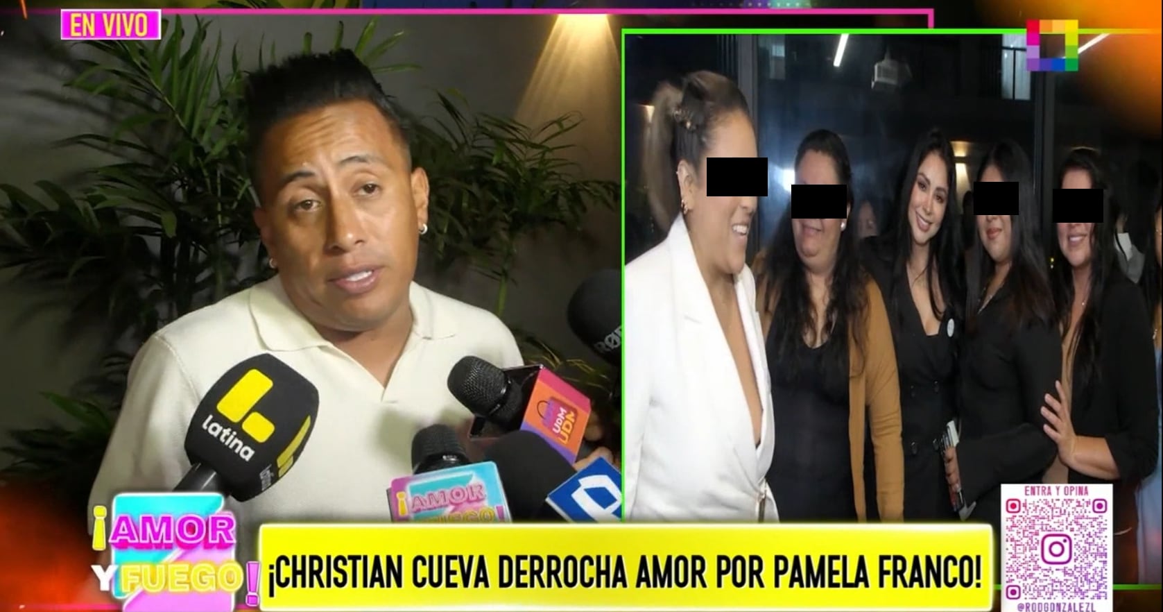 Christian Cueva orgulloso de Pamela Franco por el lanzamiento de su nuevo negocio.