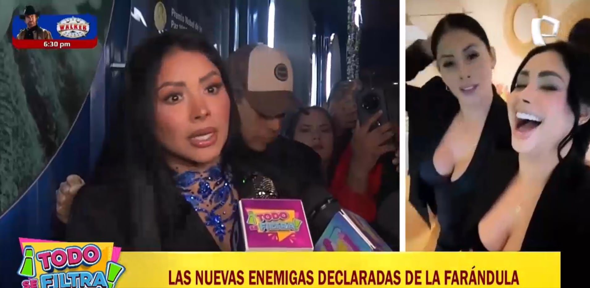 Cumbiambera manda misiles a su examiga, Vanessa Pumarica. (Foto: Panamericana TV/Todo se filtra)