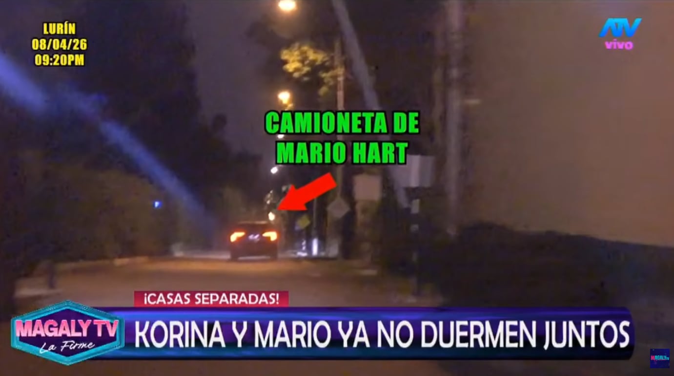 Mario Hart captado yendo a pernoctar a un fundo en Lurín.