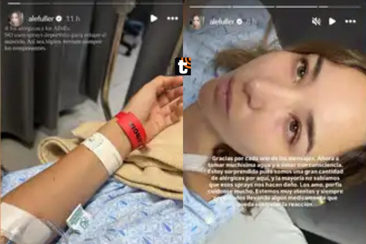 Ale advierte a sus seguidores sobre las alergias.