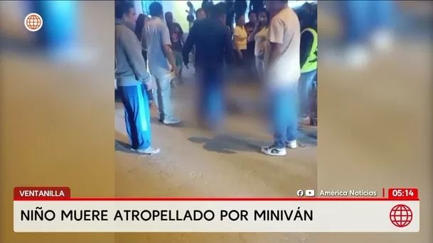 Niño de 6 años muere tras ser atropellado por miniván en Ventanilla. Foto: América Noticias