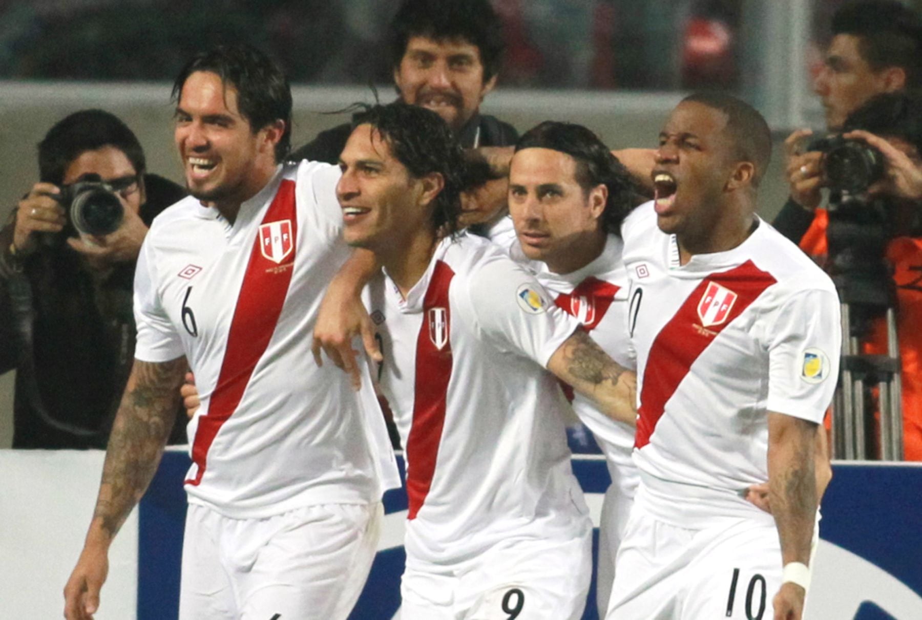 Pizarro, Farfán, Guerrero y Vargas fueron ídolos de la selección peruana de fútbol./ Foto: Andina