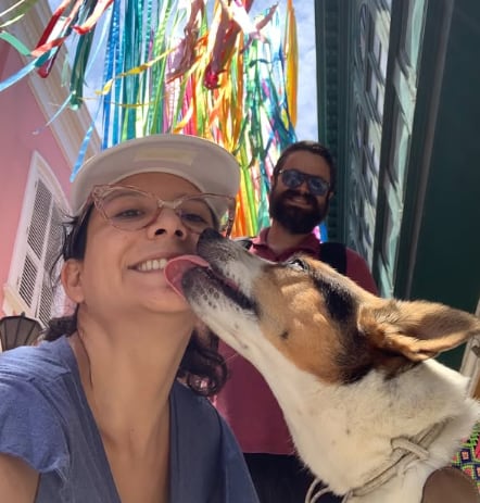 Mayra Couto templada de colombiano Juan Camilo
