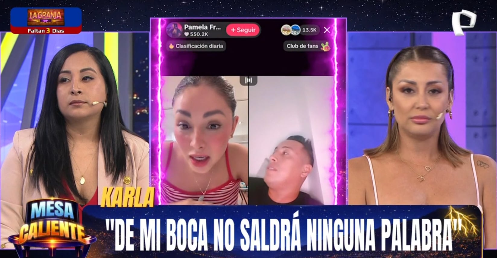 Karla Tarazona evita dar declaración tras 'live' entre Pamela Franco y Melanie Martínez, donde despotricaron contra Christian Domínguez.
