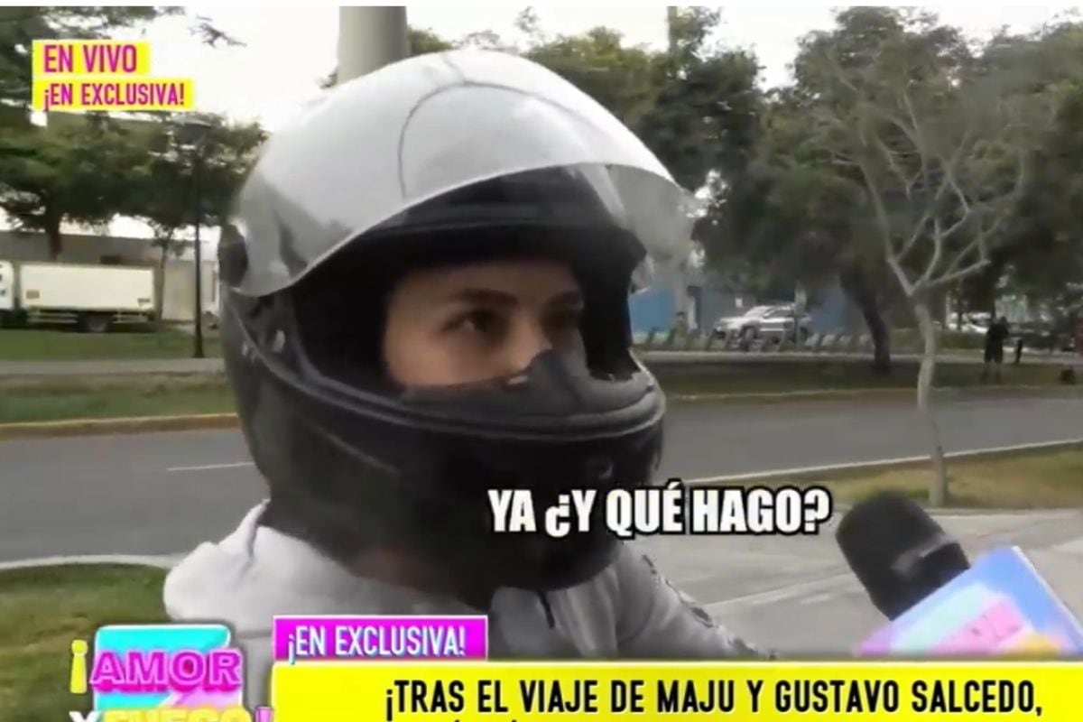 María Pía Vallejos responde a las cámaras de 'Amor y fuego'.