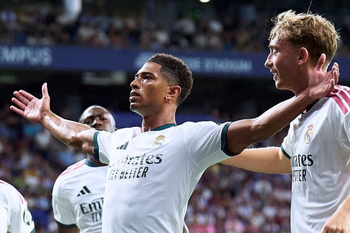 Jude Bellingham festeja su primer gol en LaLiga 2026-27 (Foto: Getty Images)