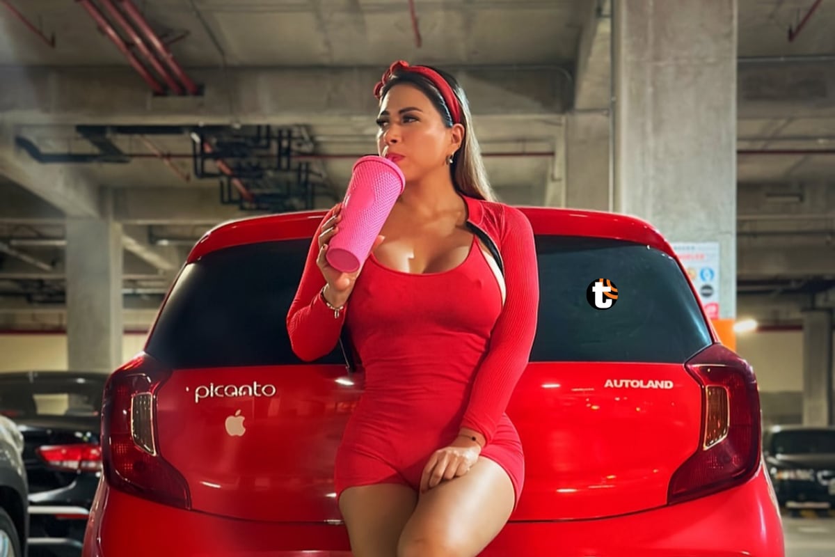 Jackeline Salazar Flores se encontraba en su pequeño auto rojo cuando fue interceptada y secuestrada el pasado 13 de mayo de 2024. Foto: Instagram.