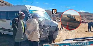 Juliaca: brutal choque entre minivan y motocarga deja tres pasajeros muertos en carretera
