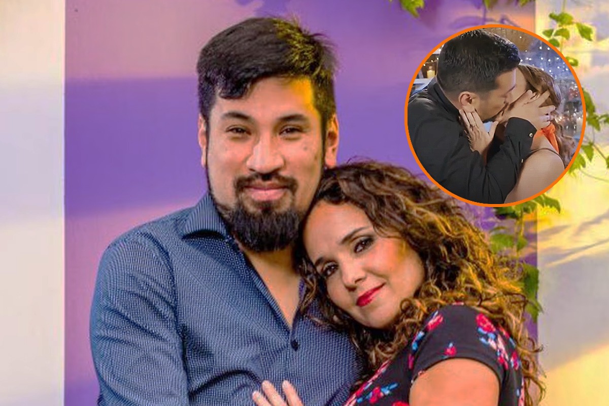 La expareja causó conmoción entre los televidentes de 'Perdóname' debido a que los personajes que interpretan se dieron un efusivo beso.