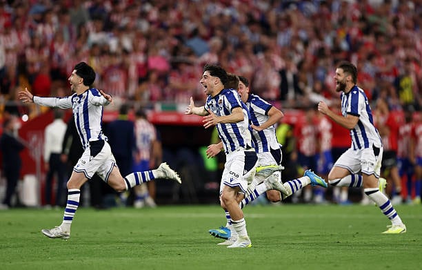 Real Sociedad es campeón de la Copa del Rey tras derrotar en penales al Atlético de Madrid. (Foto: Getty Images)