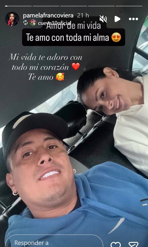 Pamela Franco responde romántico post de Christian Cueva en medio de enfrentamiento con Pamela López.