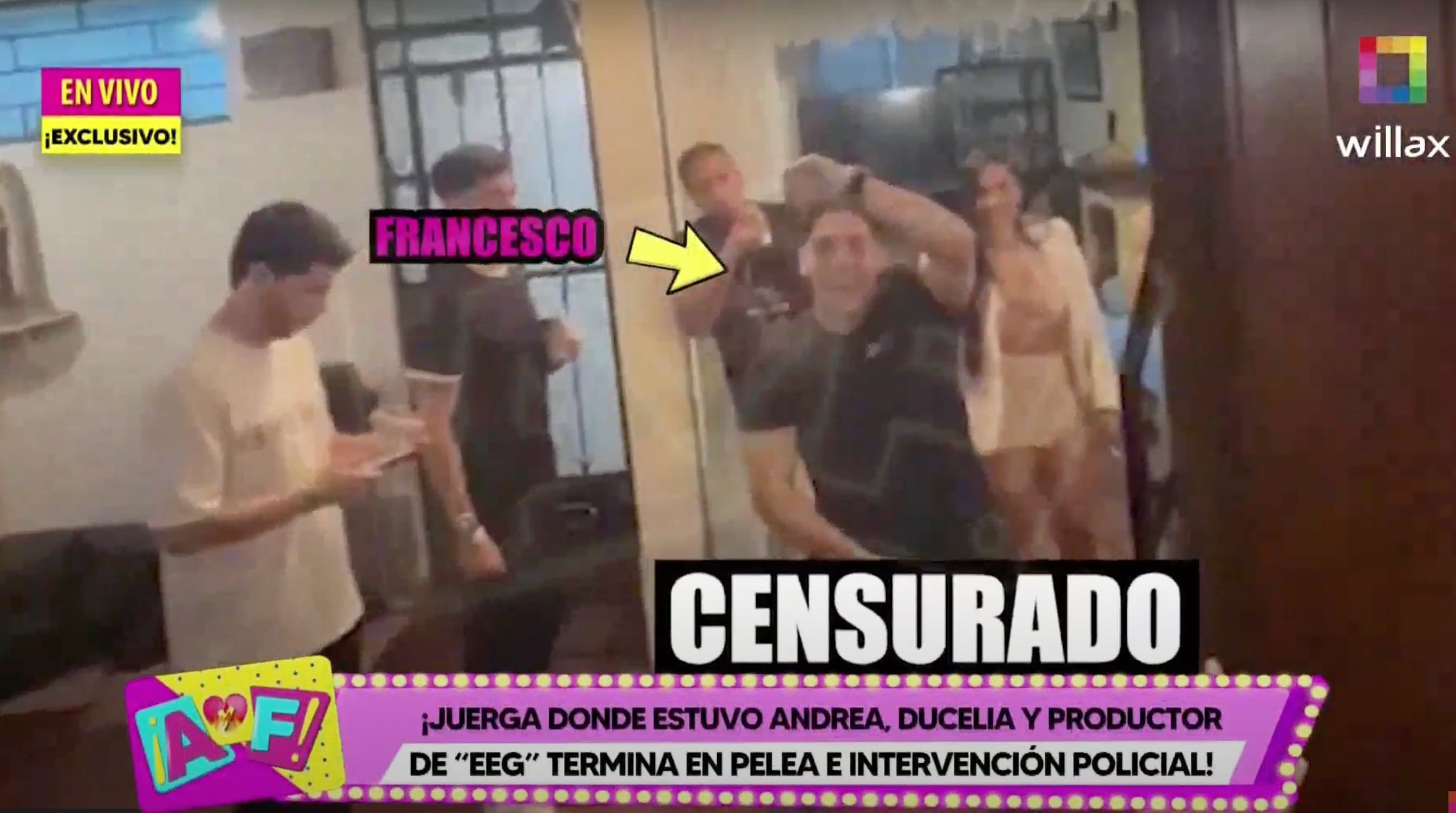 Francesco Mendez se pone faltoso con Ducelia Echevarría