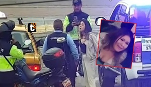 ¡Perdió los papeles! Mujer escupe y abofetea a serenos tras negarse a pagar taxi en La Molina