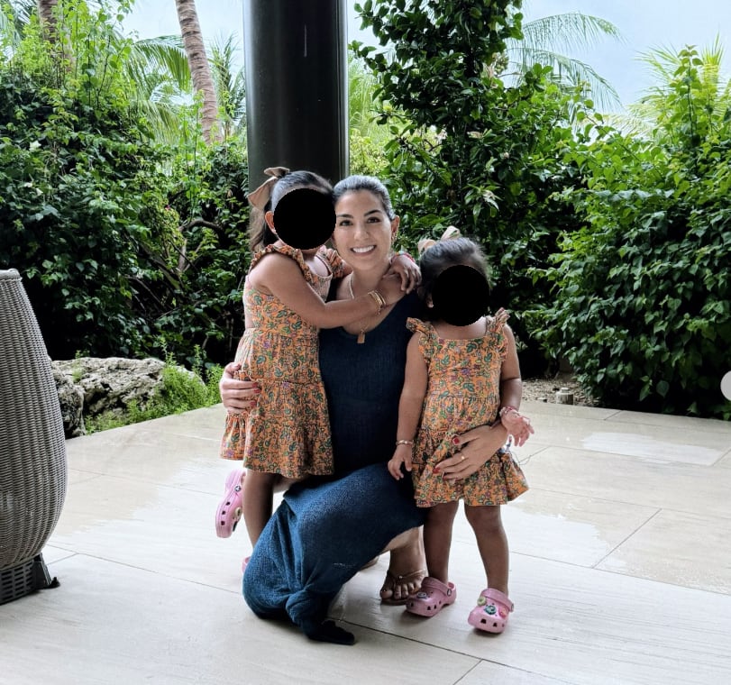 Ana Siucho junto a sus dos hijas. Ahora viven en Florida, EE.UU., tras separación con Edison Flores.