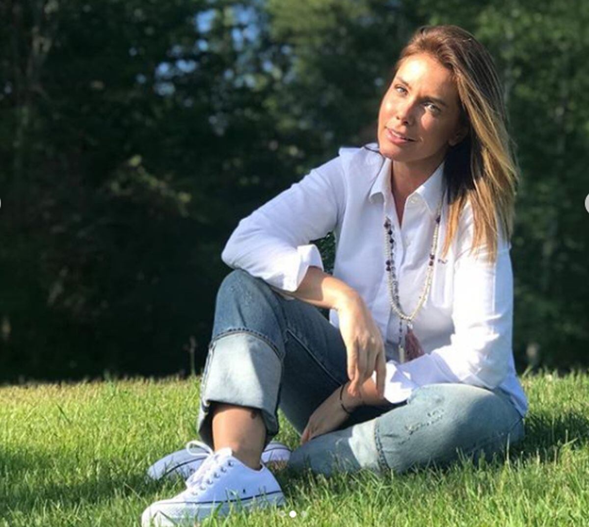 La actriz de origen germano ha señalado que la persona con la que está, pese ano conocerlo, la ha hecho feliz varias veces (Foto: Sabine Moussier / Instagram)