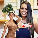 De lejitos con Xiomy en su visita a América Hoy