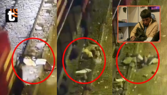 TROME - ¡Milagro en Ate!: joven se queda dormido en rieles y es arrollado por tren, pero sale ileso tras accidente