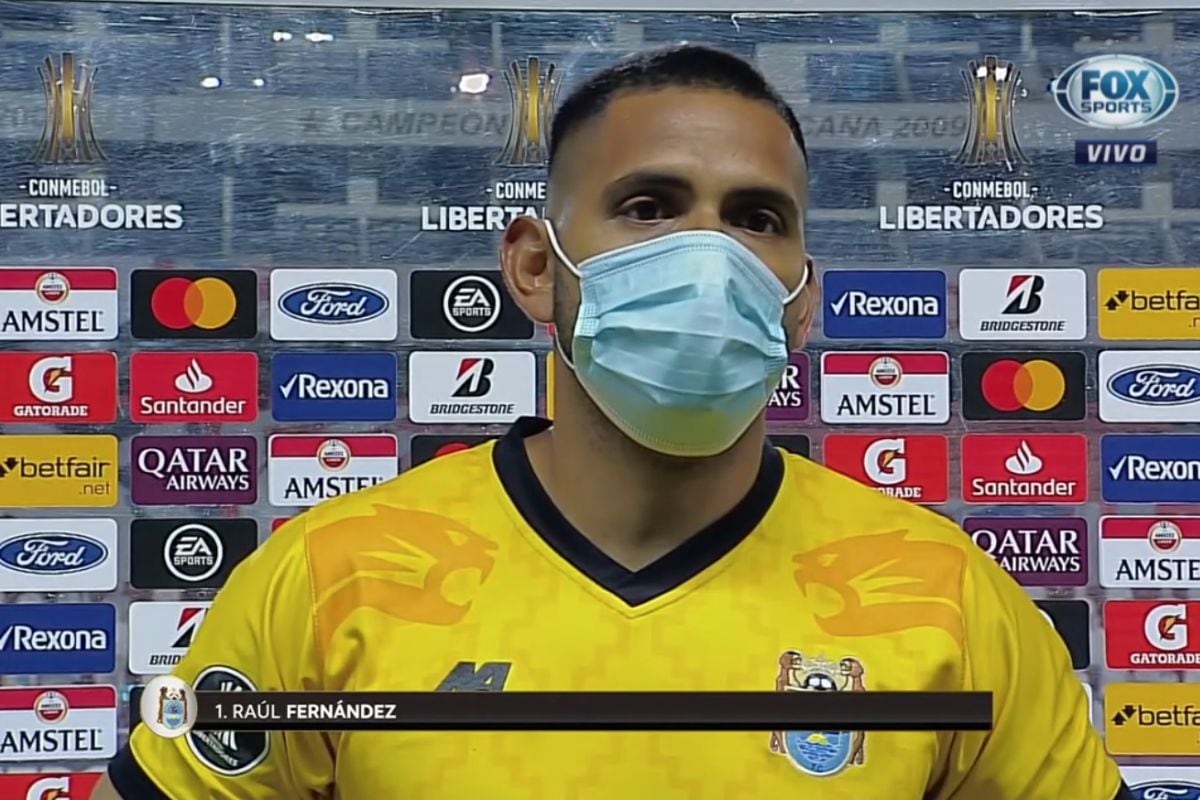 Raúl Fernández, portero de Binacional en Copa Libertadores 2020