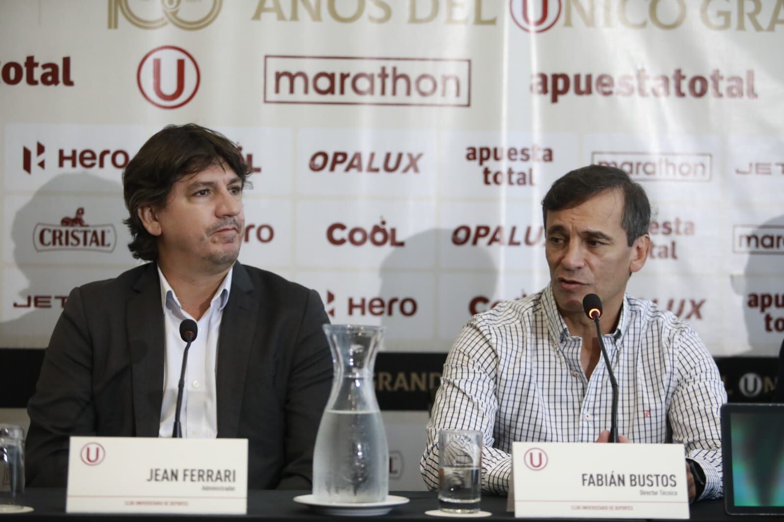 Fabián Bustos y Jean Ferrari( Julio Reaño/@Photo.gec)