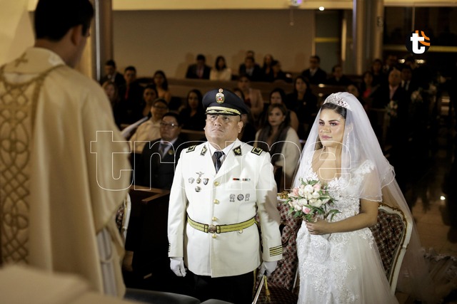 El matrimonio de 'Clavito' Robert Muñoz y Andrea Fonseca (Fotos: Joel Alonzo)