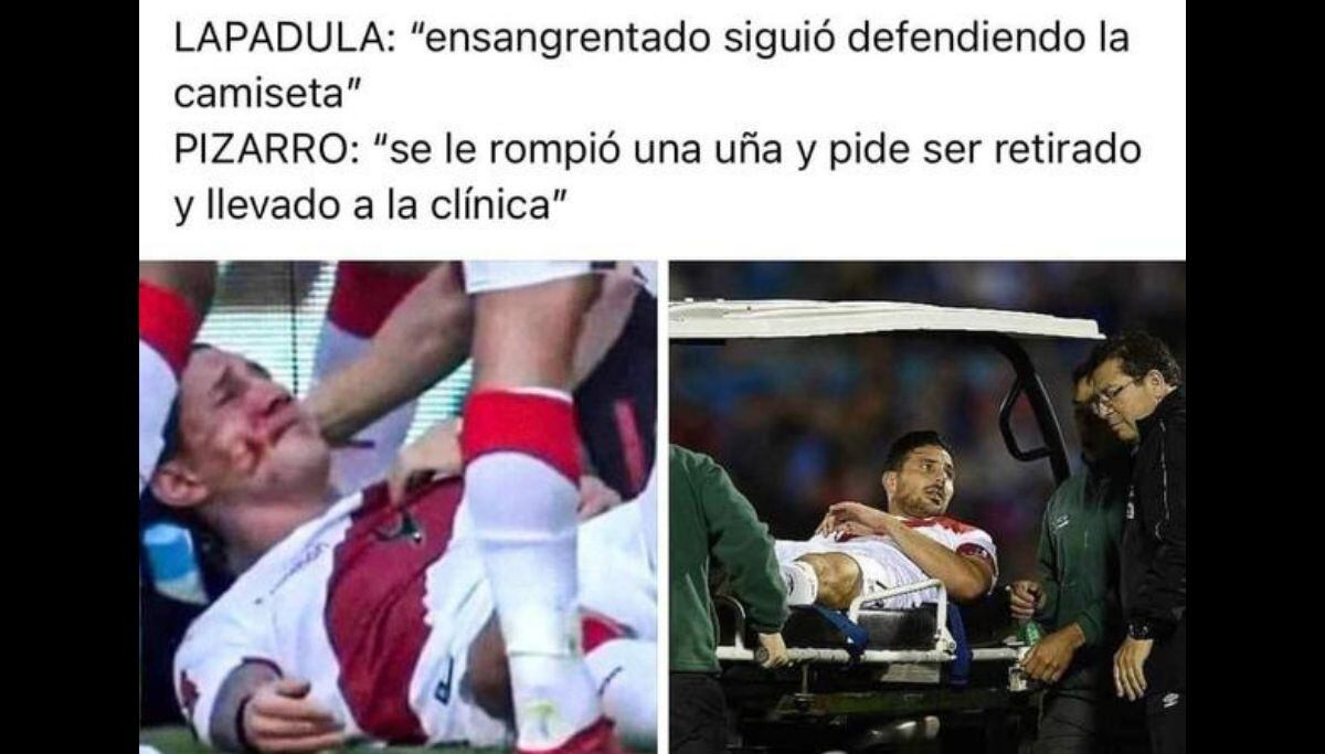 Meme de Lapadula se hizo viral después del Perú vs Colombia (Twitter)