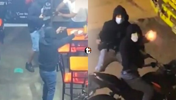 TROME | Violento asalto a mano armada en pizzería de Santa Anita. Video: X