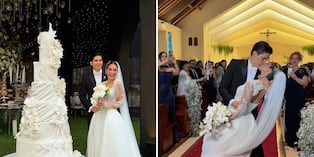 ¡Ni el vestido la detuvo! Andrea Arana sorprende al lucirse con sus pasos de baile en plena boda