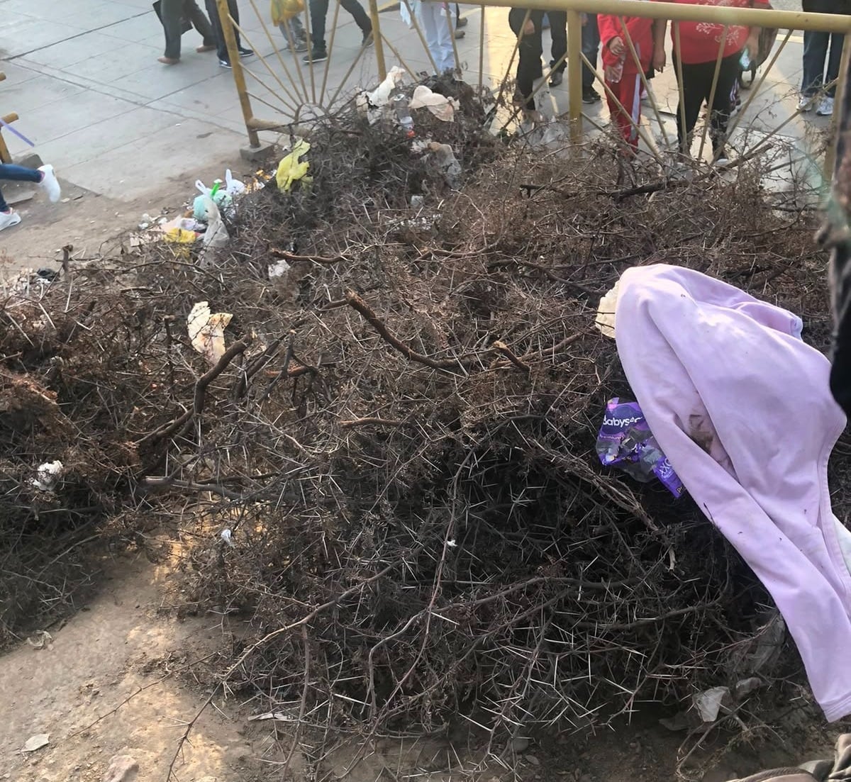 En este lugar fue abandonada la bebé. (Seguridad Ciudadana de Lima)