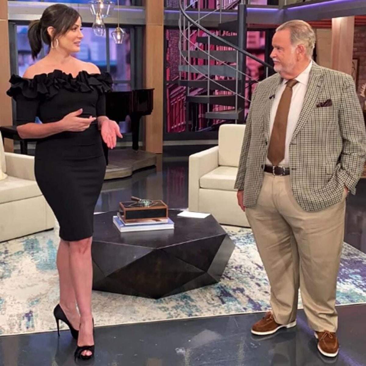 En diálogo con De Molina en pleno programa (Foto: Dayanara Torres / Instagram)