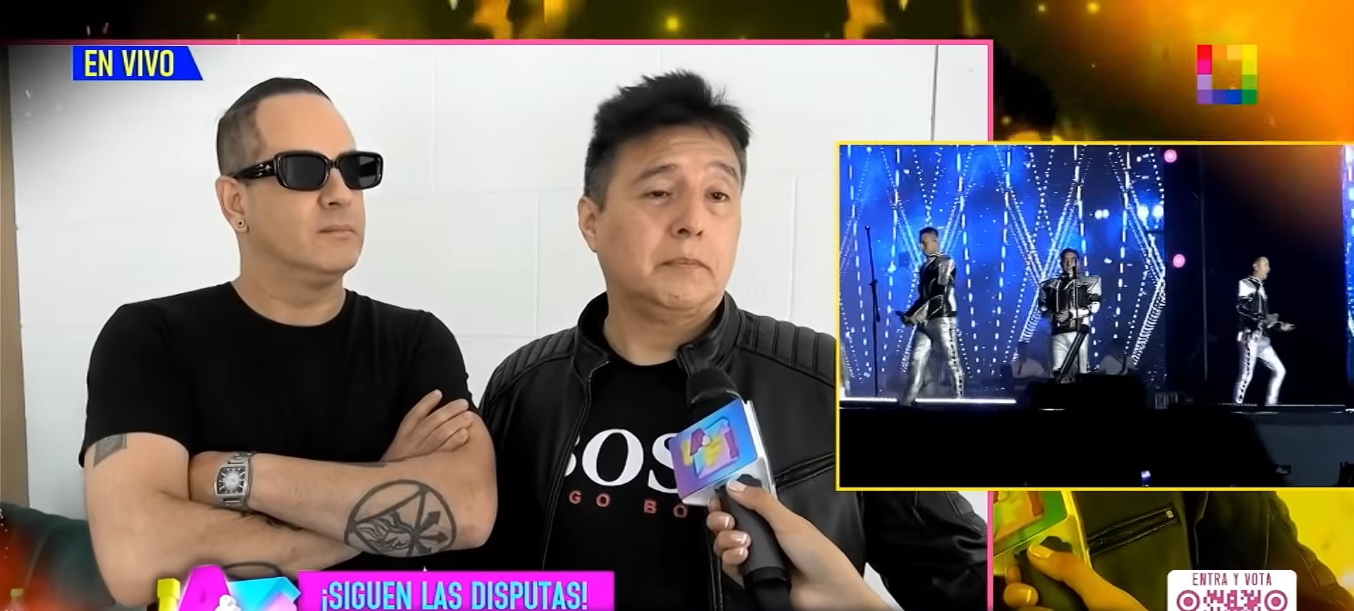 Miembros de Skándalo critican a Luigui Carbajal. (Foto: Willax)