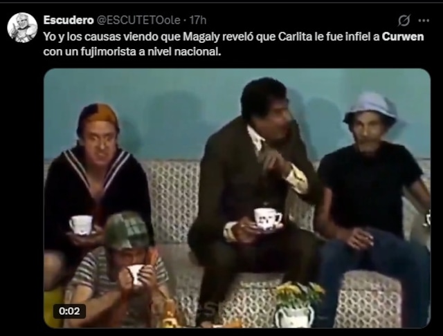 Usuarios compartieron memes del ampay de la novia de Curwen. (Redes sociales)