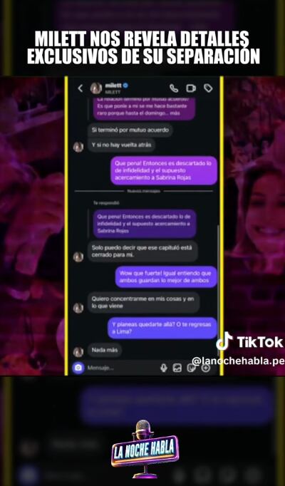 Milett Figueroa es consultada si Marcelo Tinelli le fue infiel.