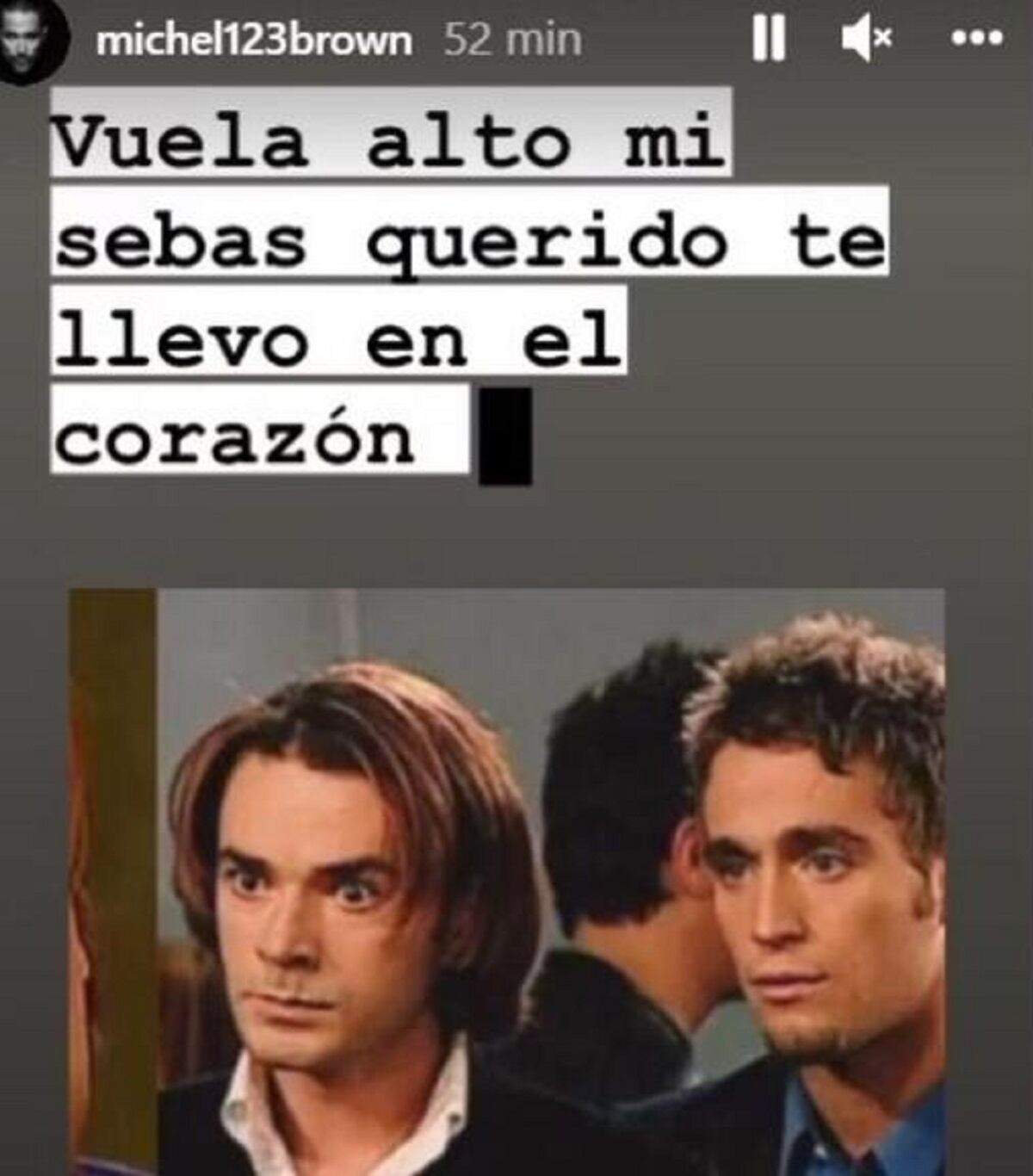 Este es el mensaje que Michel Brown compartió en sus historias de Instagram (Foto: Michel Brown/ Instagram)