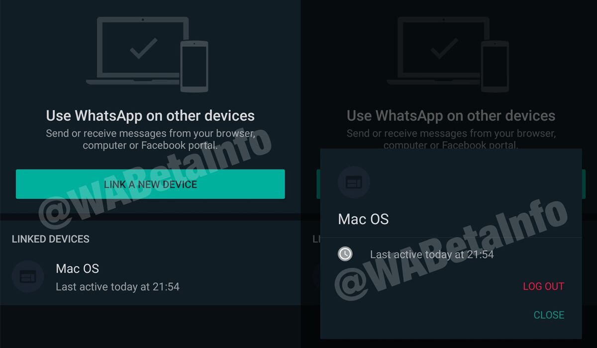 También podrás ver cuántos dispositivos hay conectados con el tuyo. (Foto: WABeta Info)