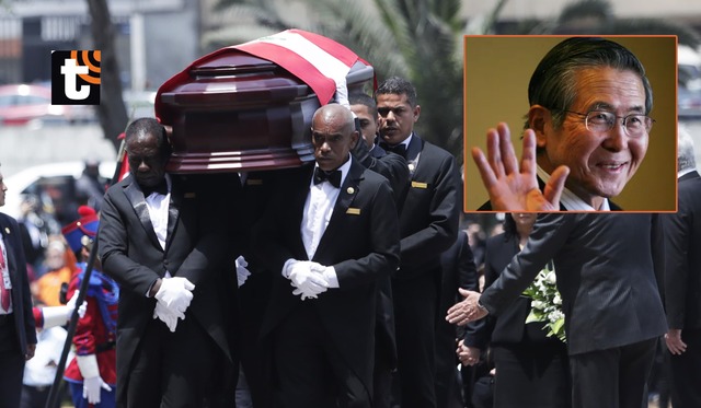 Alberto Fujimori: galería con la llegada de su féretro al Ministerio de Cultura. Foto: Hugo Pérez/@photo.gec