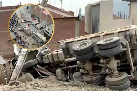 Camión choca contra vivienda en Chosica y mata a un niño de 7 años: Chofer falleció y la madre está grave