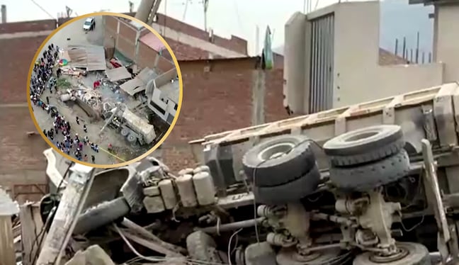 Camión choca contra vivienda en Chosica y mata a un niño de 7 años