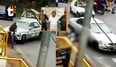 ¡Chofer ebrio sembró el terror en SJL! Arrolla a ciclista de 74 años y desata persecución a balazos