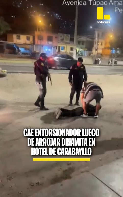 Extorsionador fue detenido a los pocos minutos de dejar el explosivo.