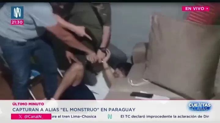 Así cayó El Monstruo: video muestra su captura en Paraguay