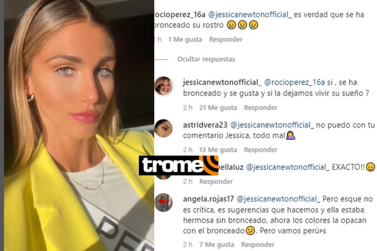 Jessica Newton confirma que Alessia Rovegno se bronceó el rostro