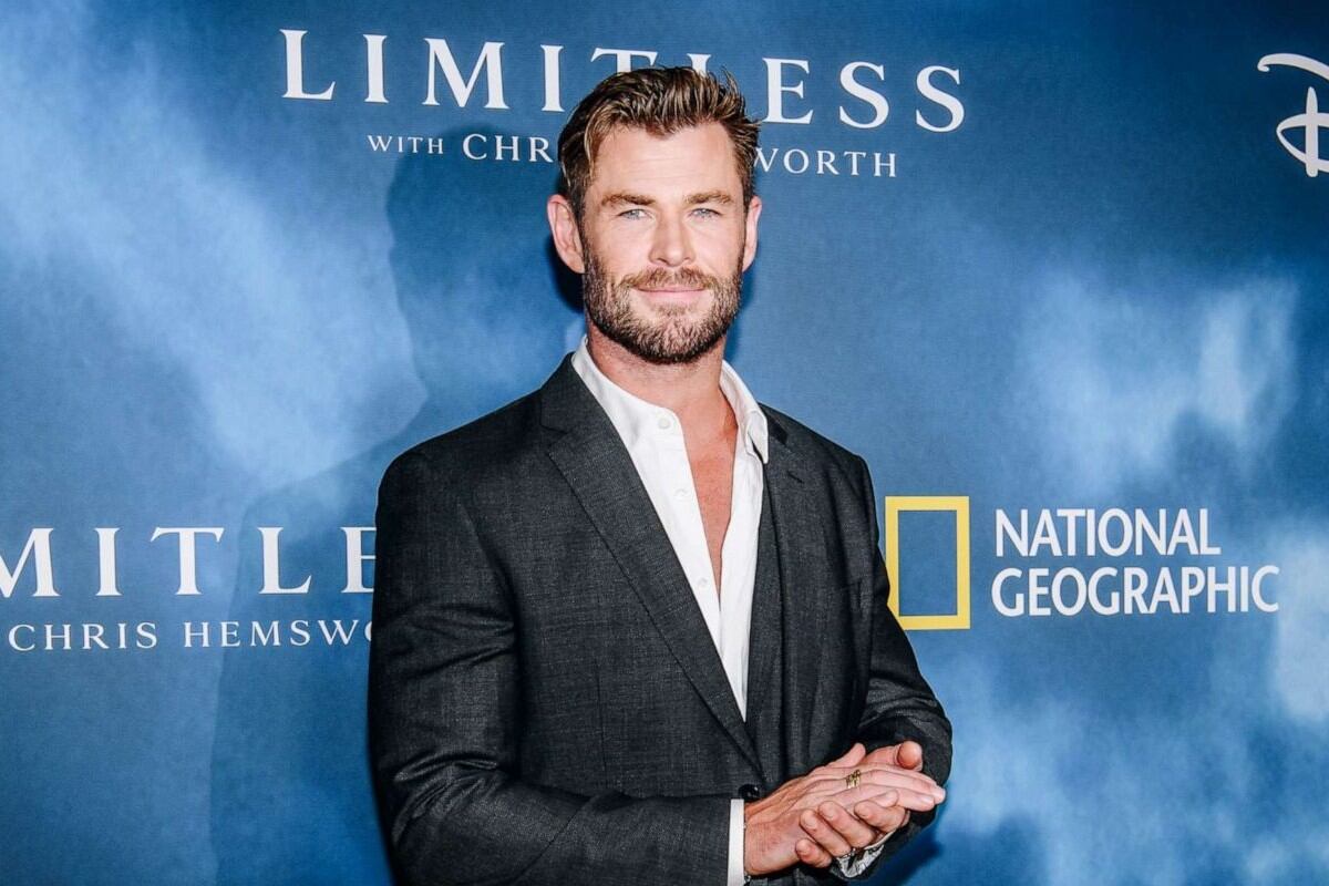 Chris Hemsworth durante la promoción de "Limitless" que se puede ver a través de Disney+ (Foto: EFE)