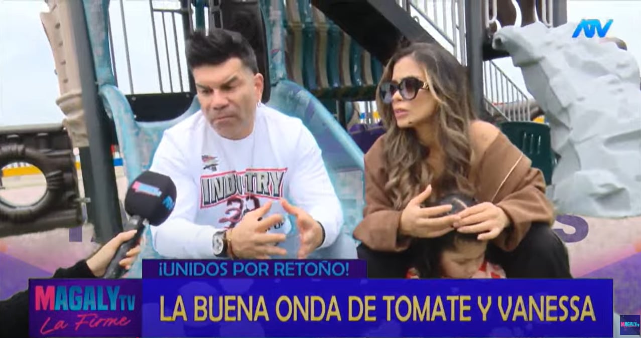 Tomate Barraza y Vanessa López dan entrevista a 'Magaly TV La Firme' tras hacer las paces.