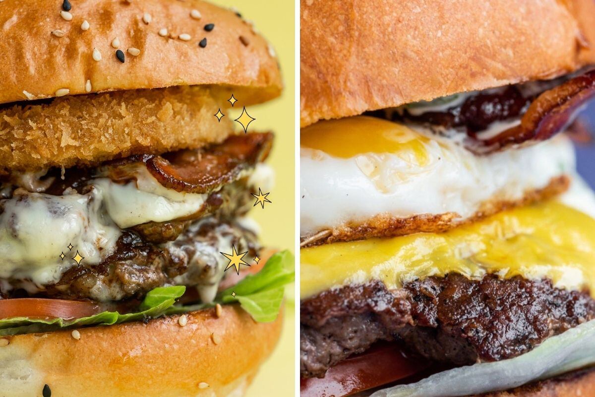 Las más pedidas de la marca, La Barbie B y La Royal.
Foto: El Gringo Burger.