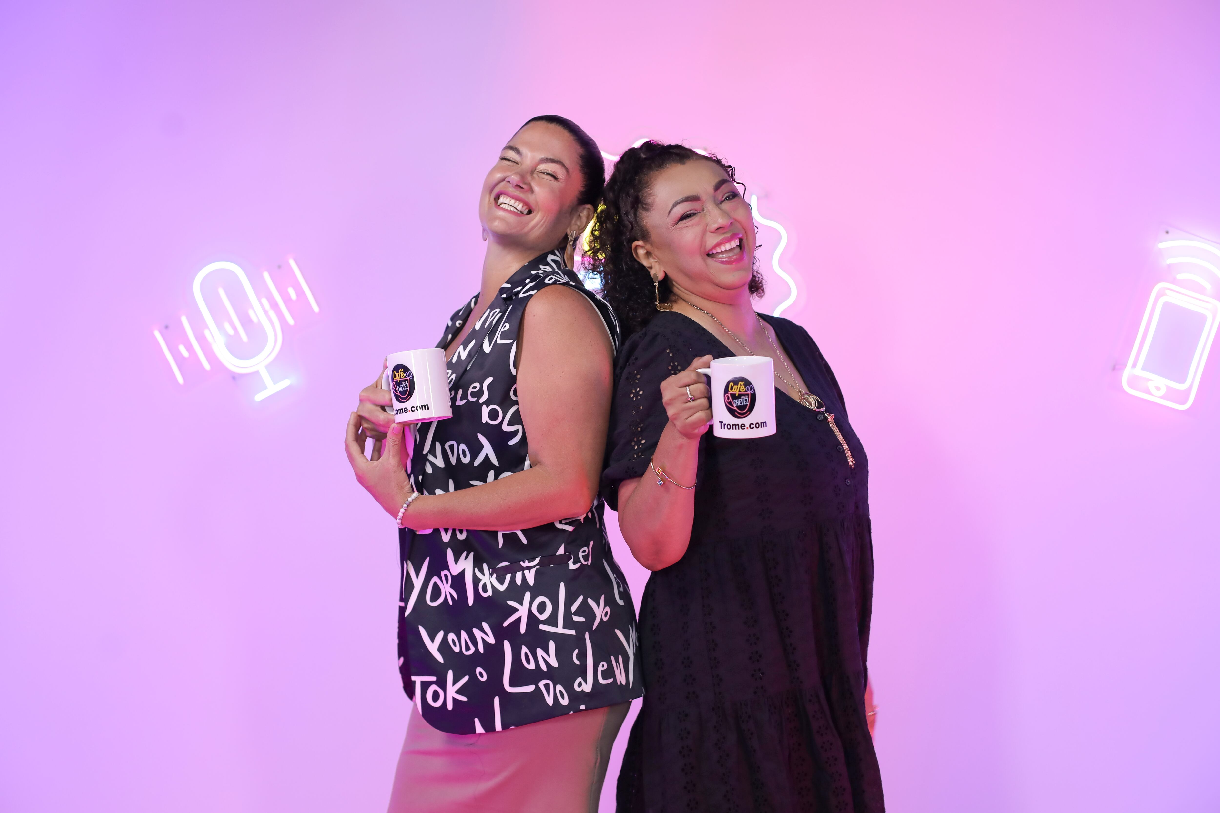 Daniela Cilloniz en Café con la Chevez. Foto: Britanie Arroyo